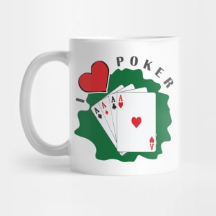 I Love Poker Mug